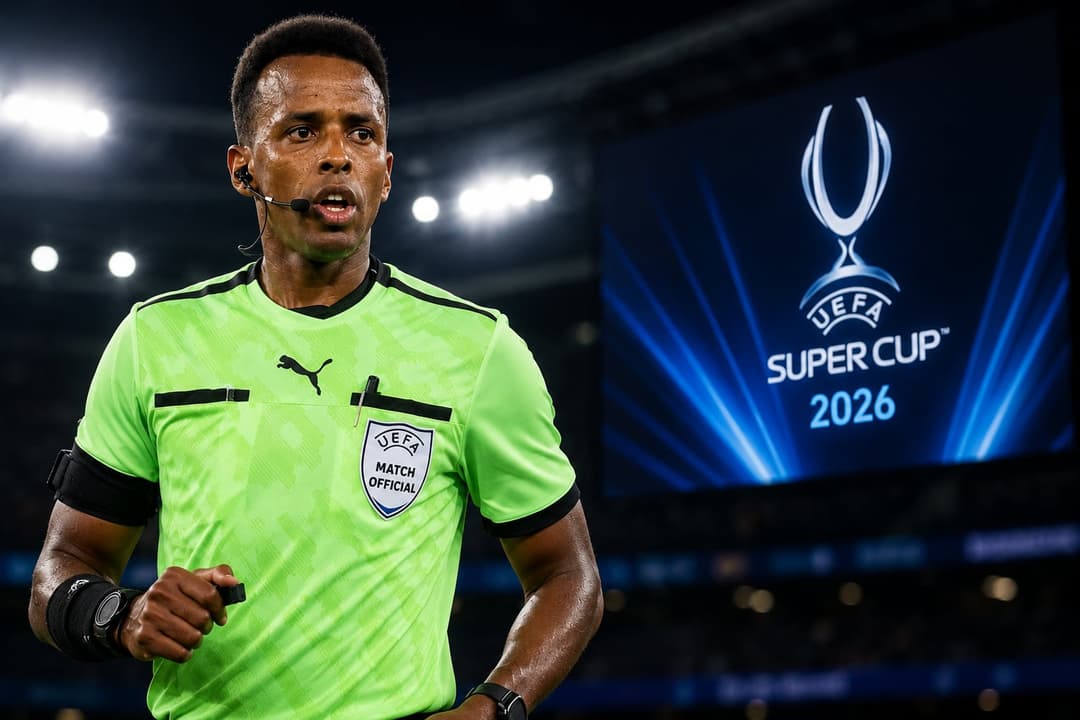 Banned Referee leads UEFA Super Cup between Paris Saint Germain and Aston Villa