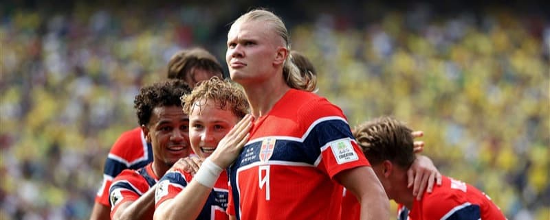 Haaland double sends Norway past Brazil