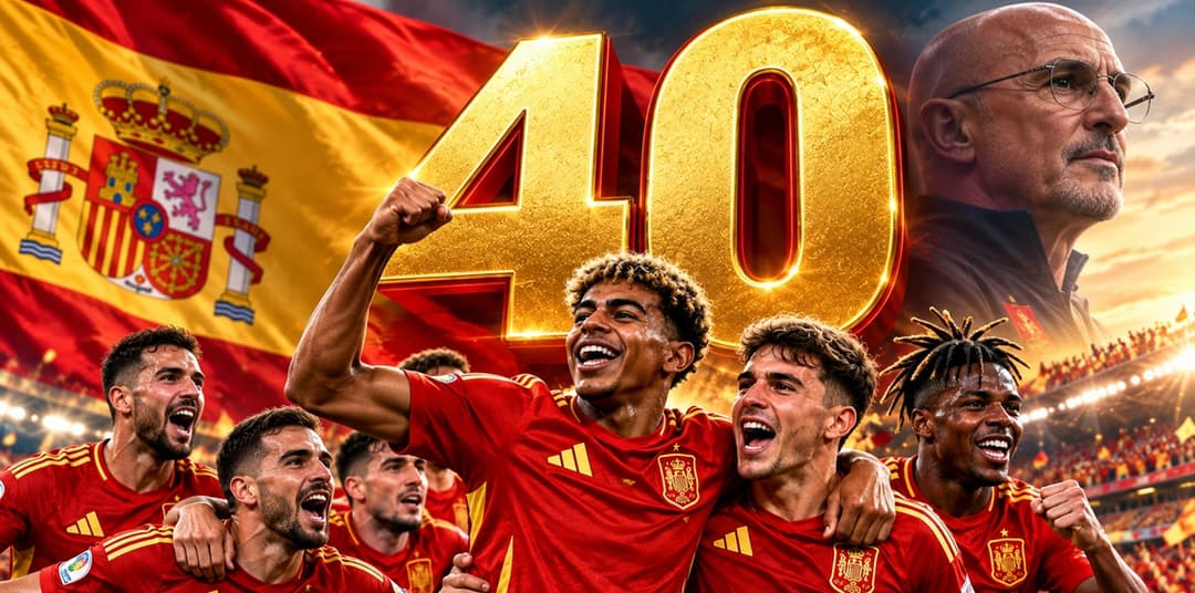 Spain set new men’s international unbeaten record