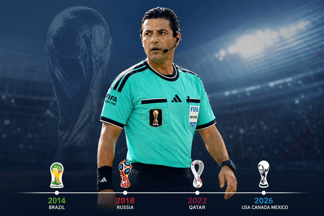 Alireza Faghani becomes first referee to feature at four World Cups