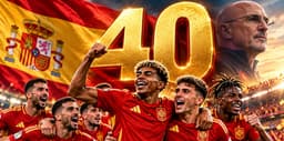 Spain set new men’s international unbeaten record